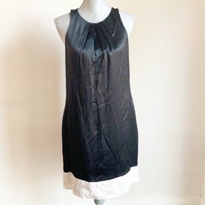 White House Black Market sleeveless silk cocktail party dress